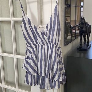 The Impeccable Pig stripe skort dress, SZ S